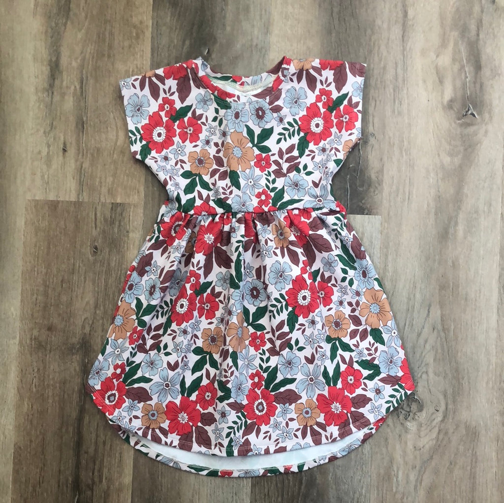 Christmas Floral Pearlie Dress size 3