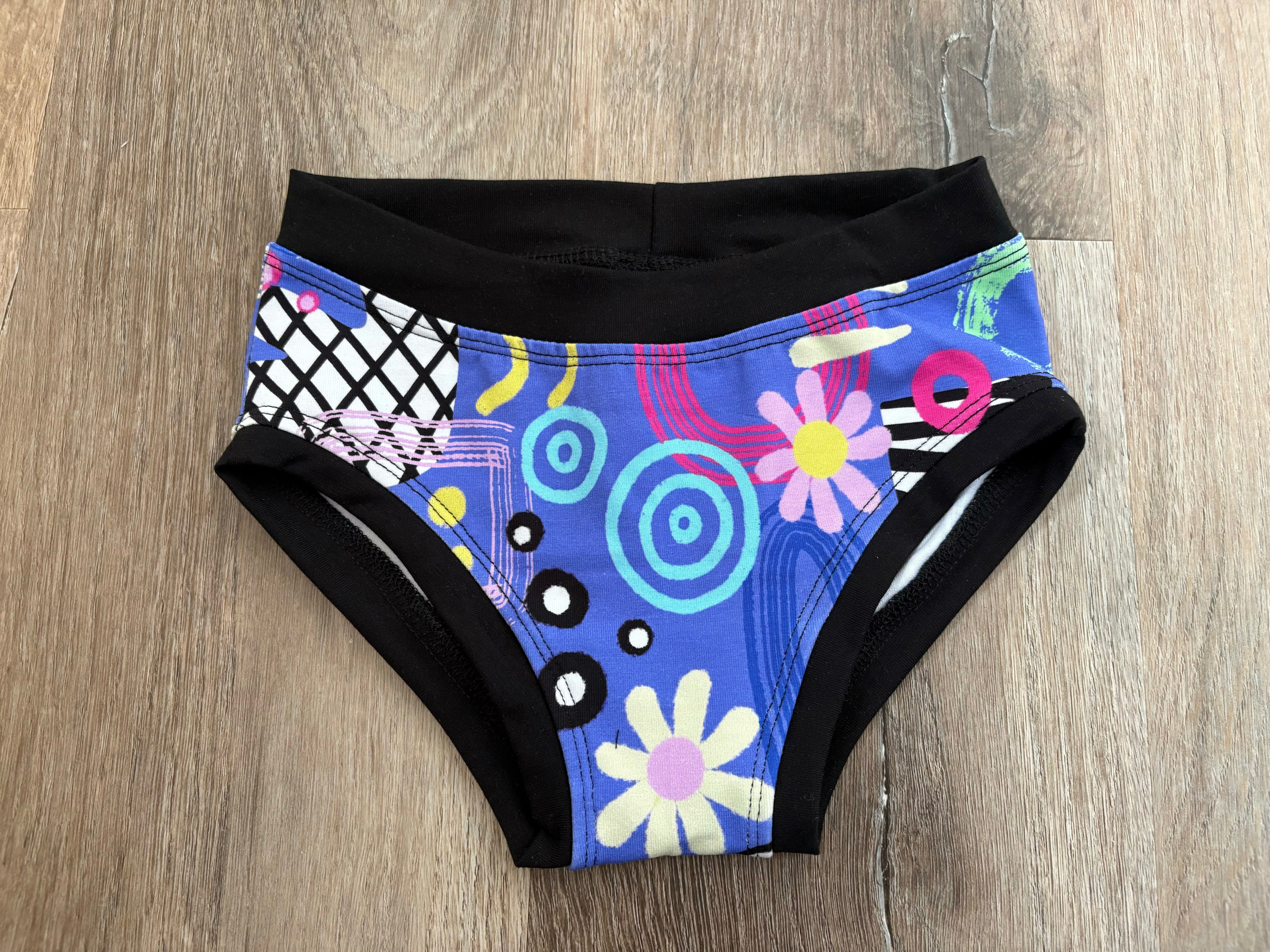 Abstract Lilac Kids Undies