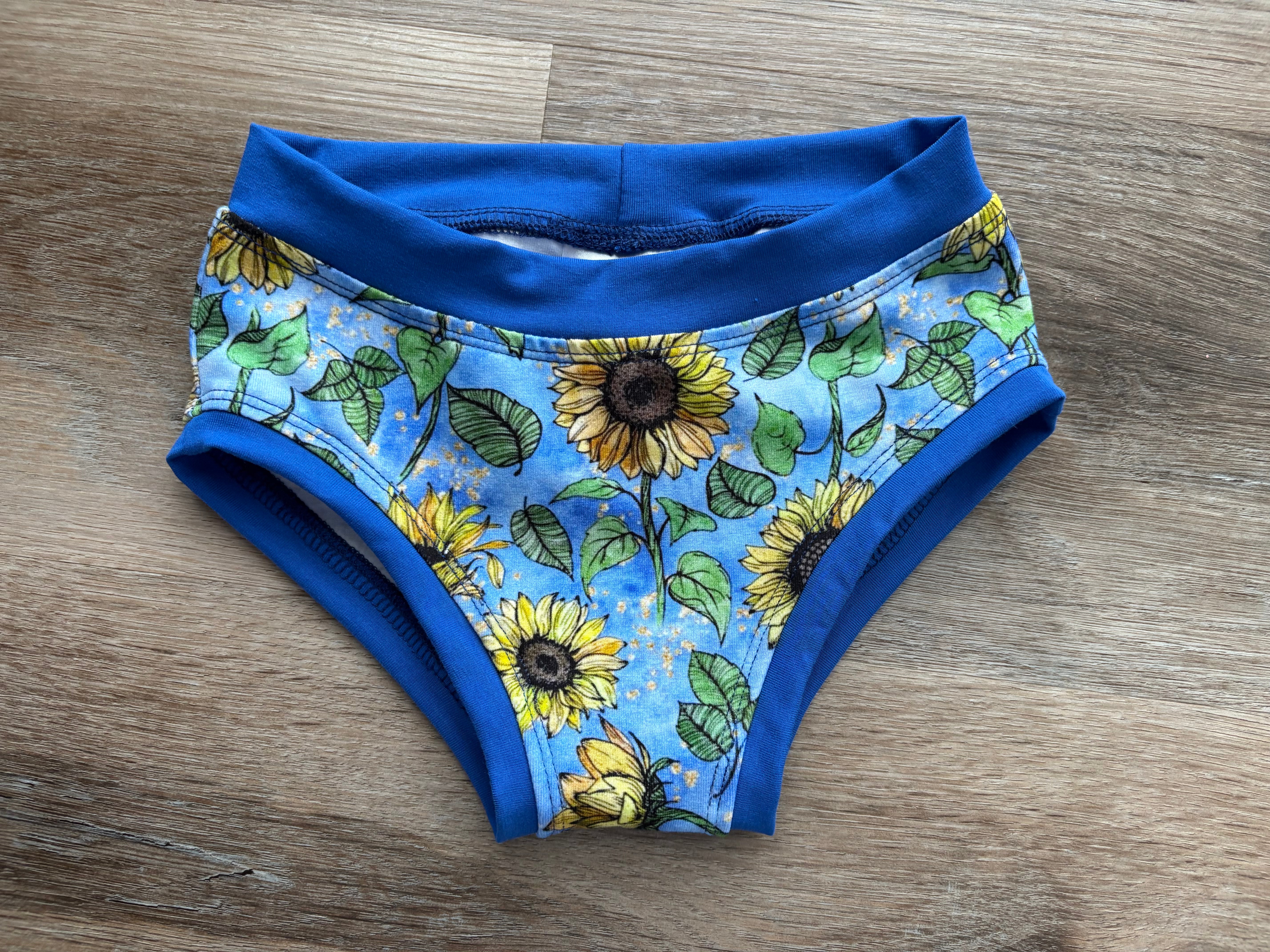 Blue Floral Kids Undies