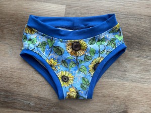 Blue Floral Kids Undies