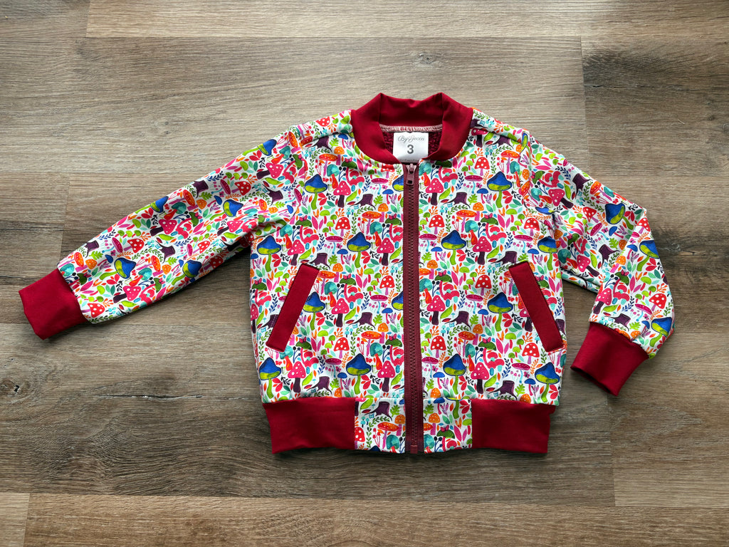 Mushrooms Bomber Jacket size 3