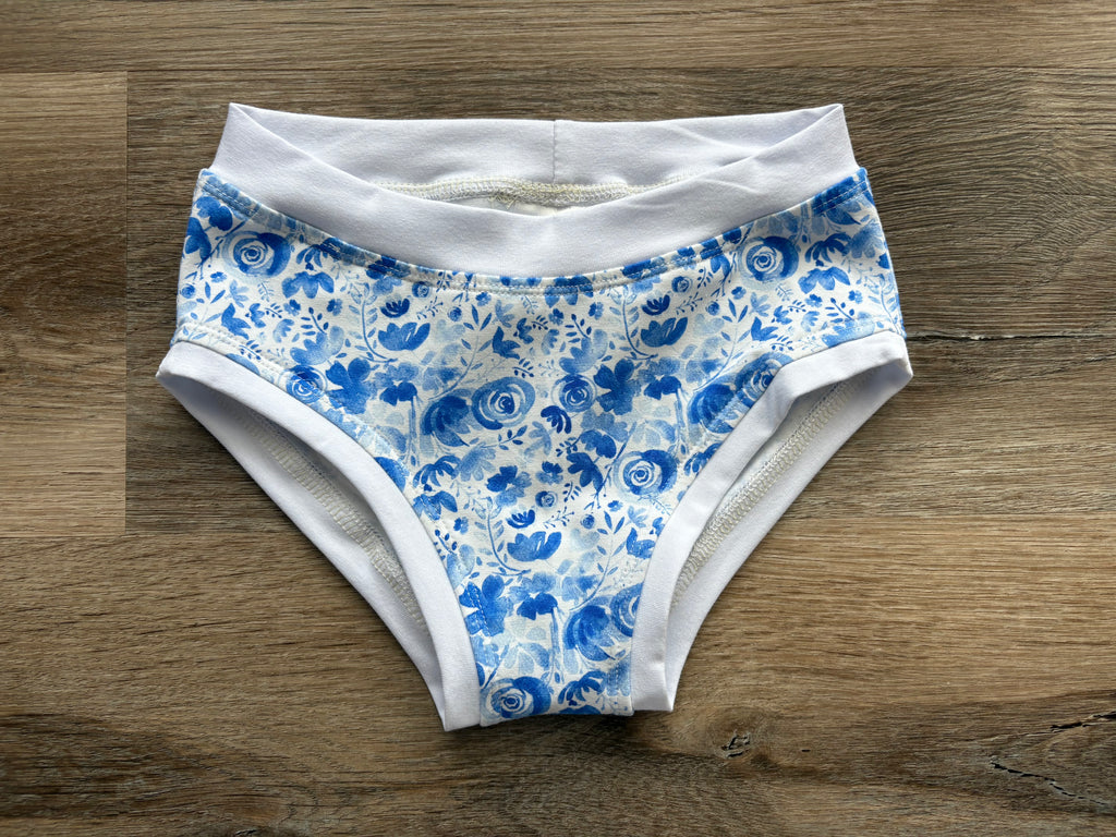 Delicate Floral Kids Undies size 7-8
