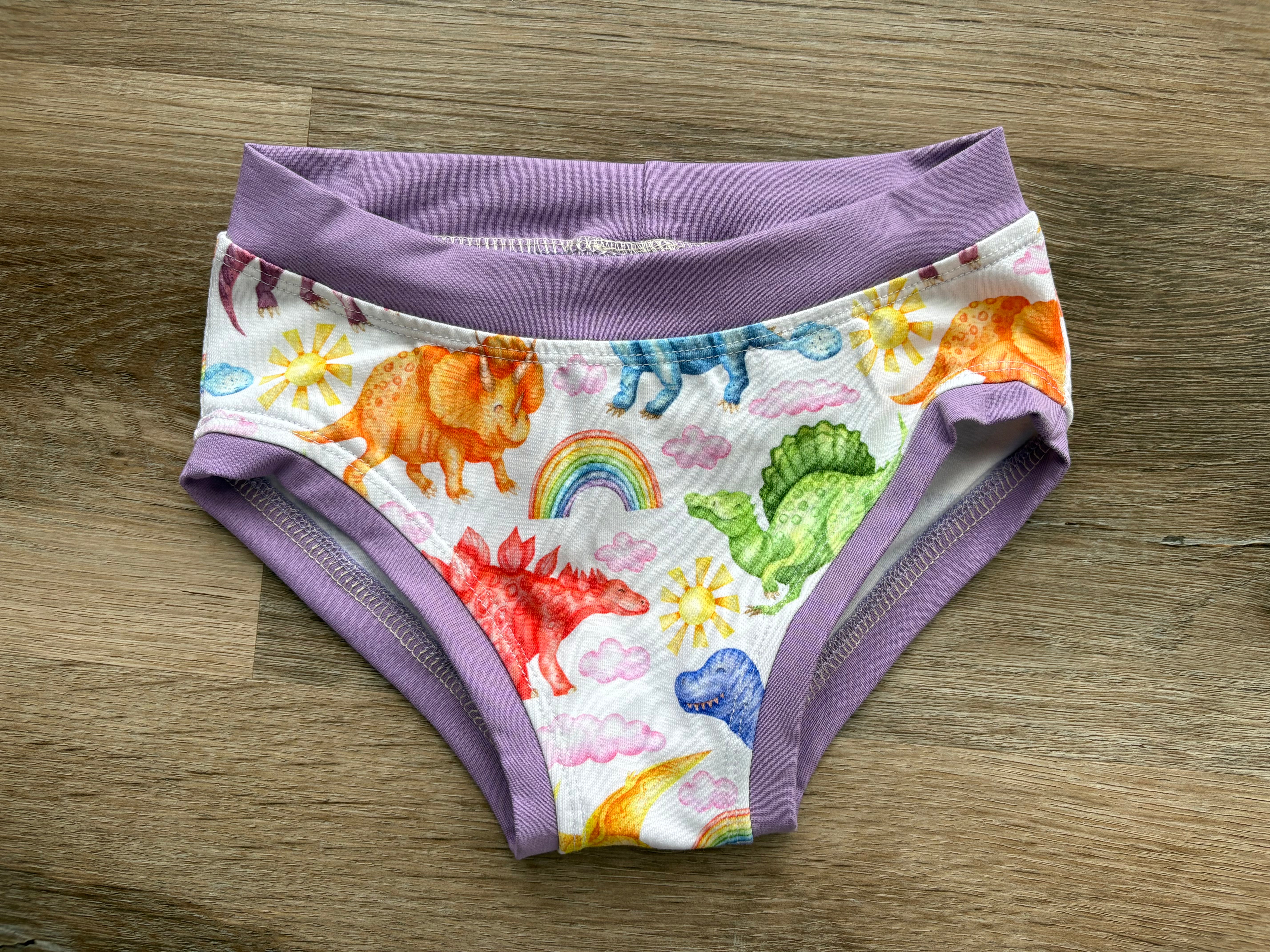 Rainbow Dino Kids Undies size 5-6