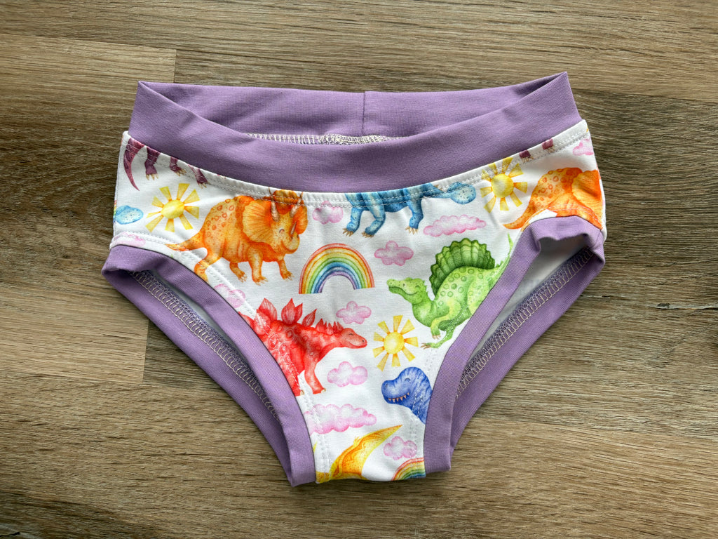 Rainbow Dino Kids Undies size 5-6