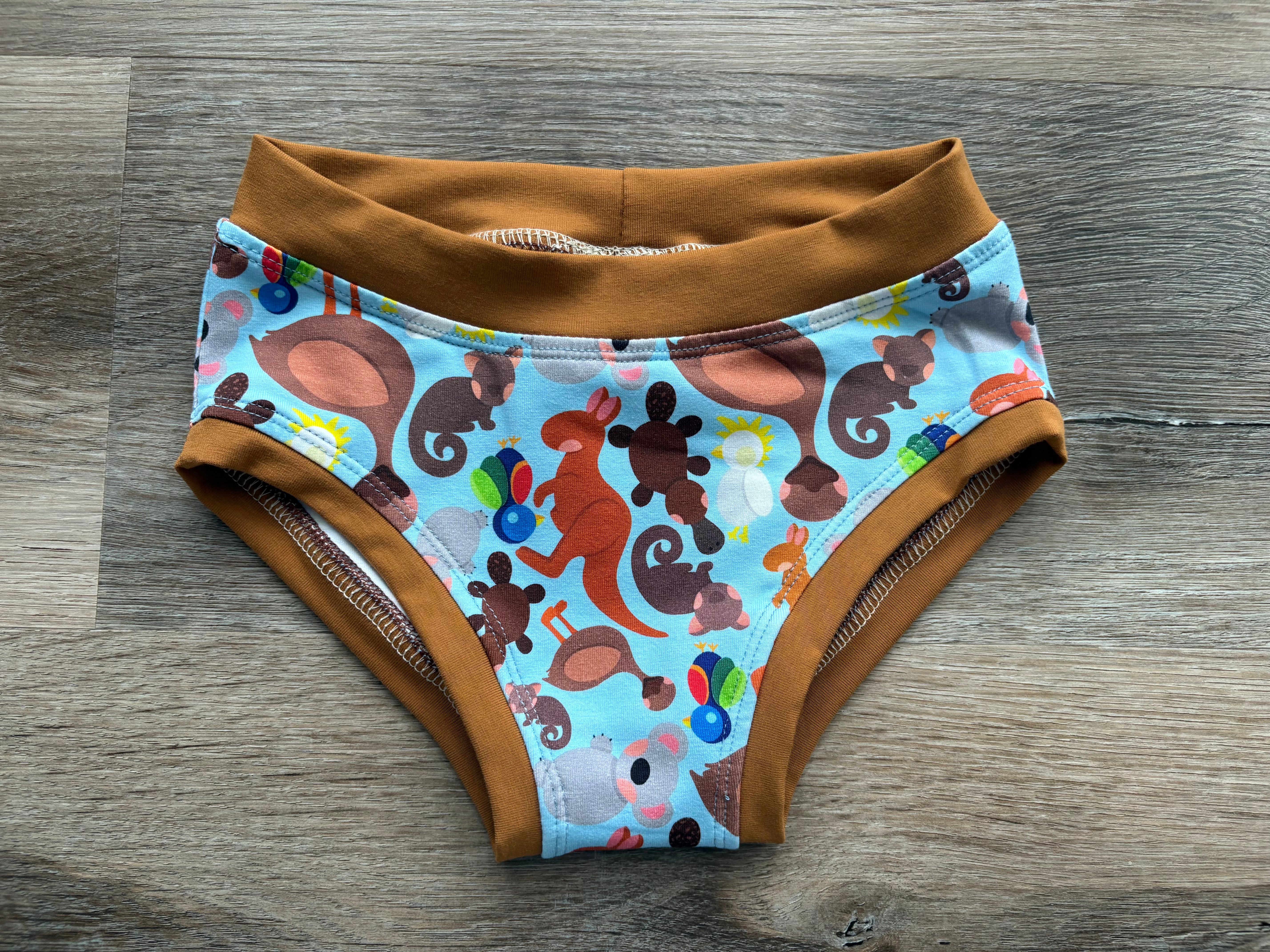 Aussie animals Kids Undies size 5-6