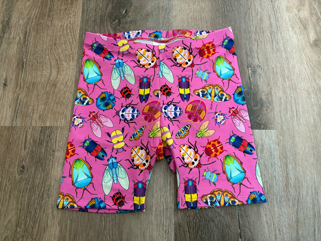 Pink Bugs Bike Shorts size 6