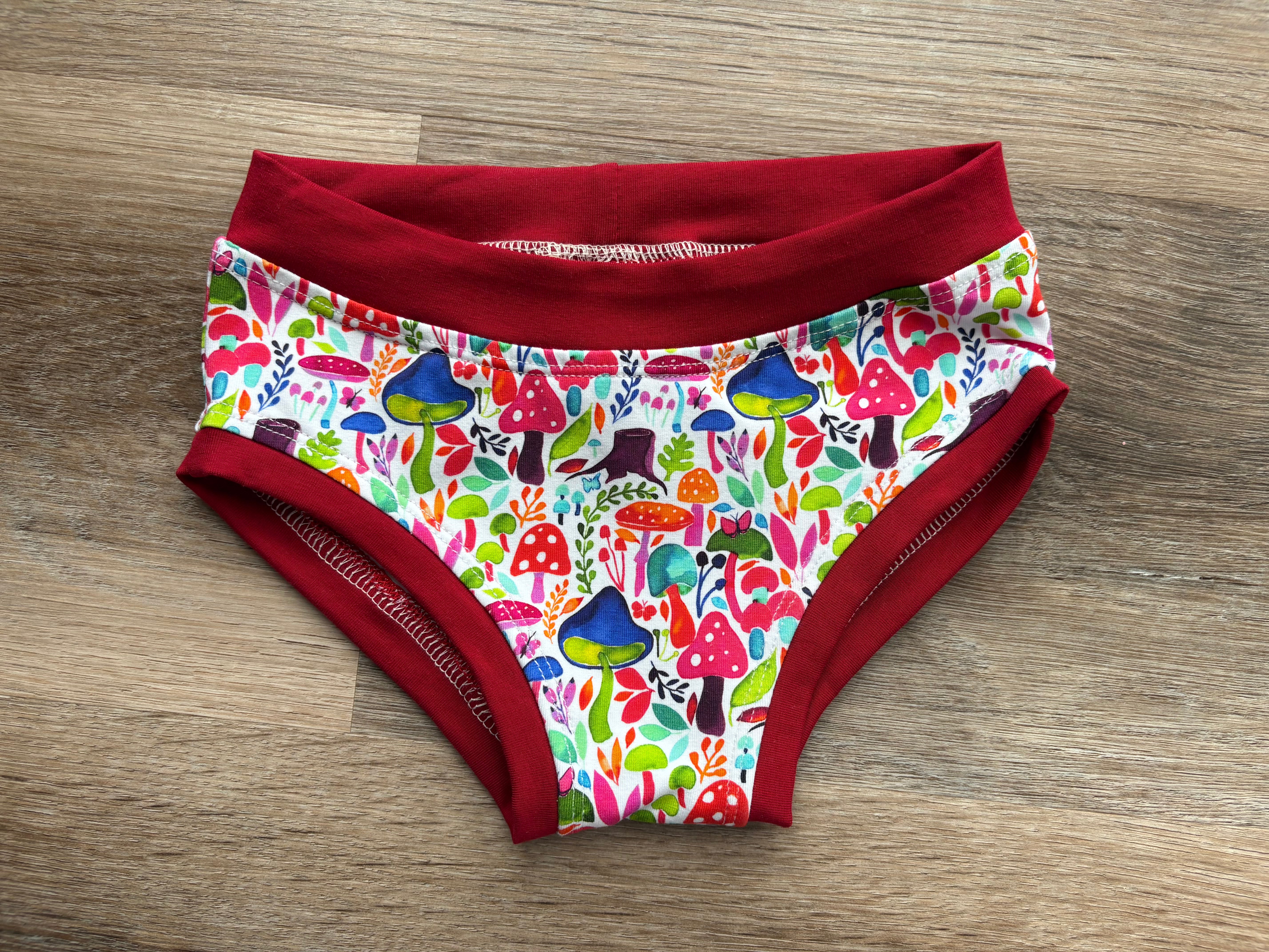 Mushrooms Kids Undies size 3-4