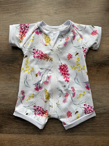 Floral Bees Sunday Zip Suit size 00