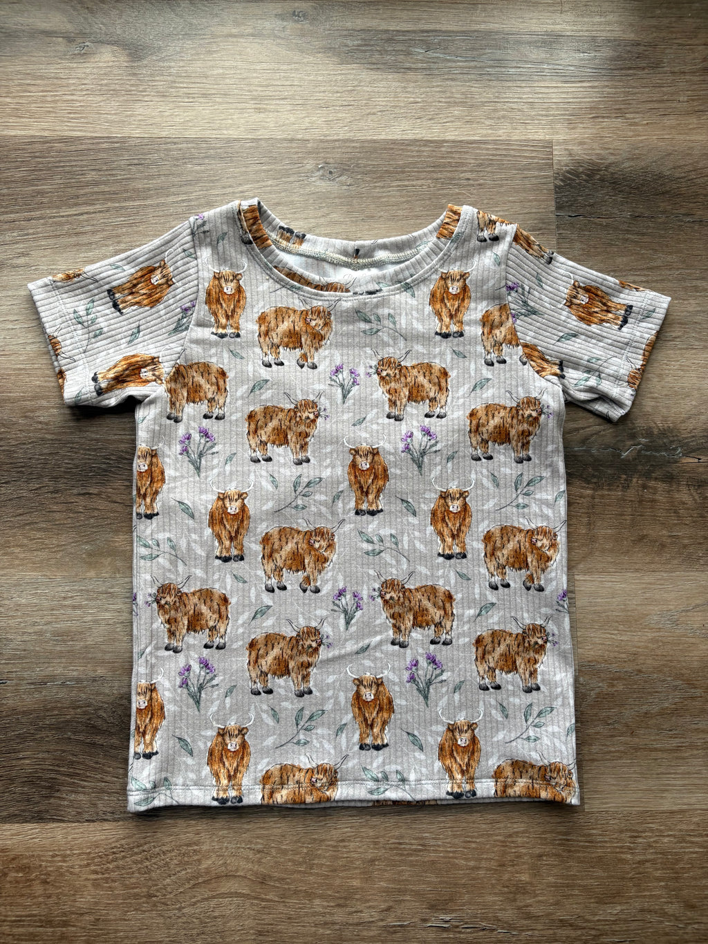 Highland cows T-shirt (rib knit)