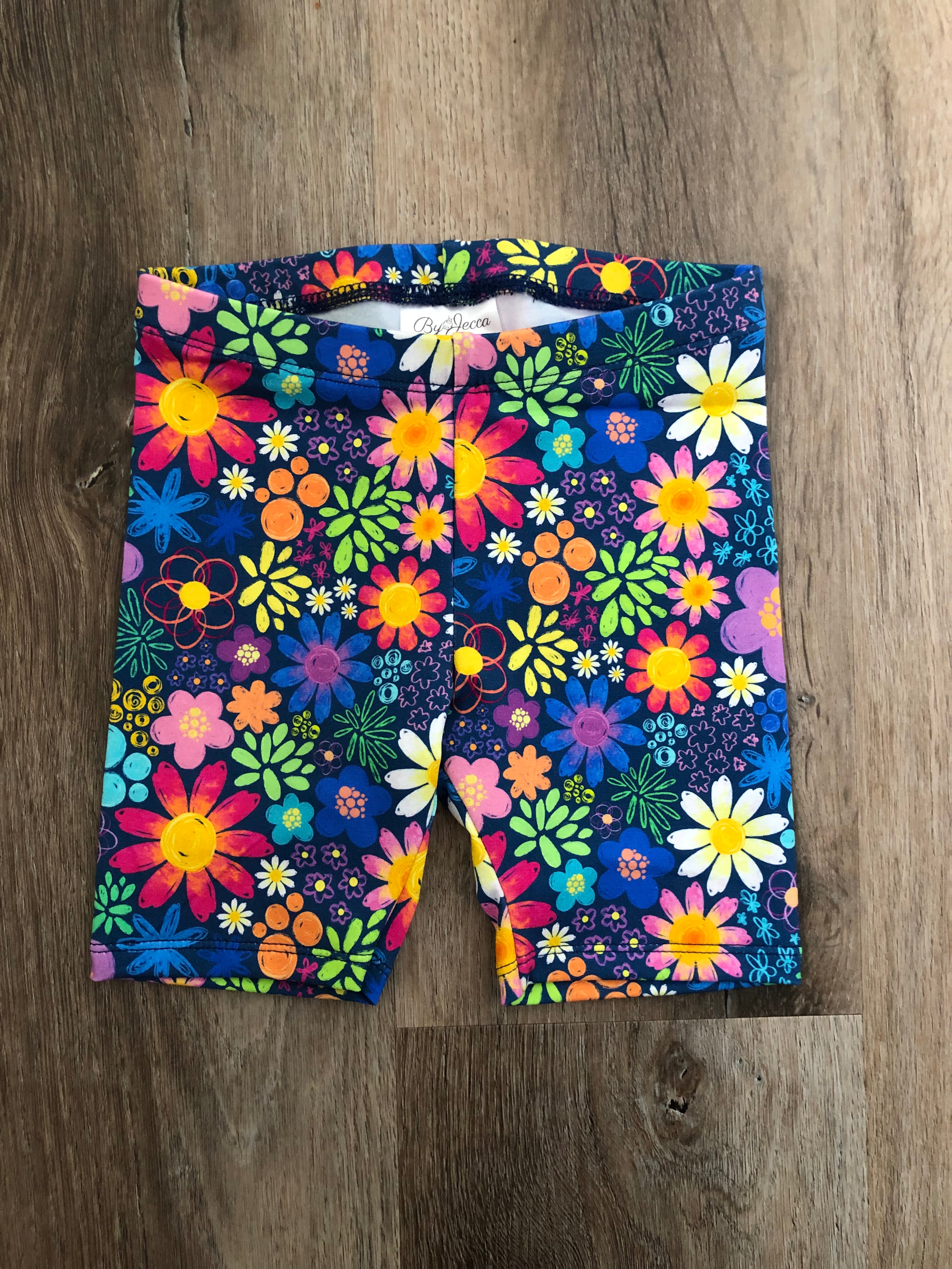 Floral Bike Shorts size 3 and 4