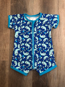 Narwhal Sunday Zip Suit size 1