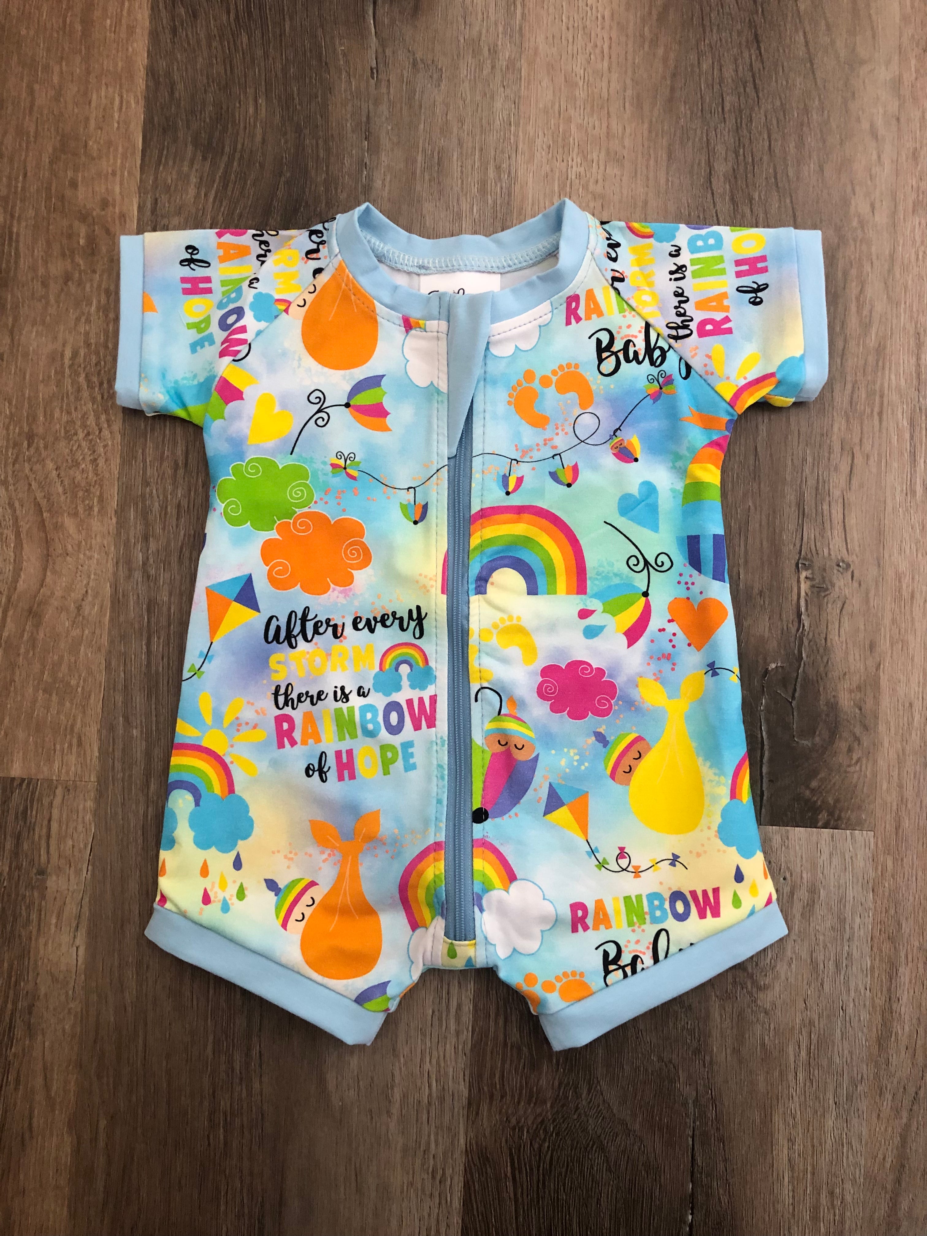 Rainbow Baby Sunday Zip Suit size 000